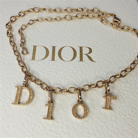 dior kettenarmband gold|dior schriftzug armband.